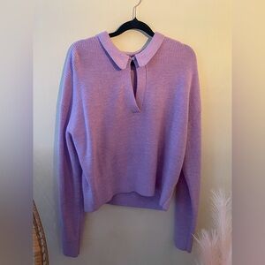 Collared Merino Wool-Blend Sweater